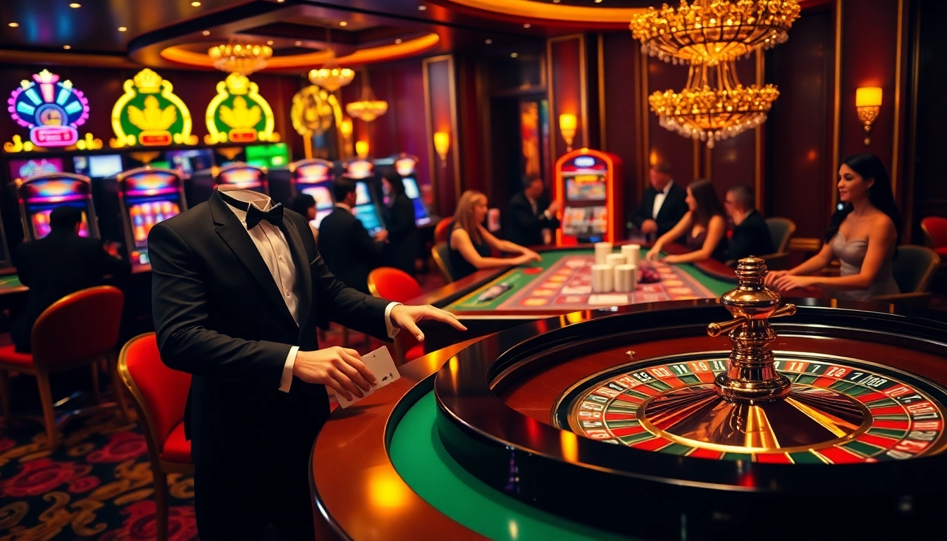 Players enjoying high-stakes games at https://topclub.space/, featuring roulette and poker excitement.