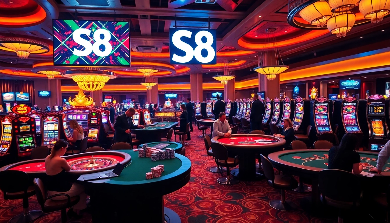 Get ready to win big at S8 with thrilling casino games and lively betting action.