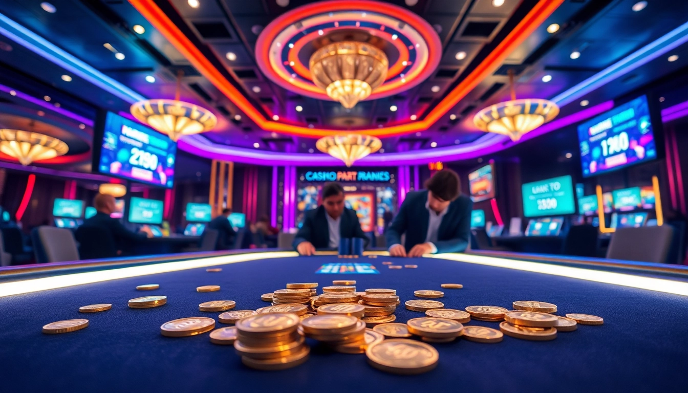 Jouez à des jeux passionnants au casino français crypto avec des jetons numériques dans un cadre luxueux.