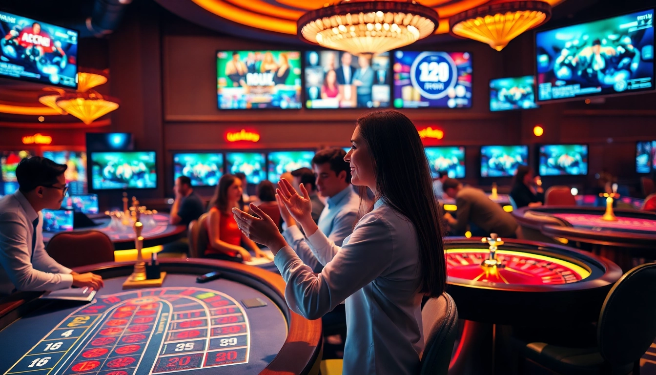 Jouer sur un site casino en ligne populaire avec des tables de jeux animées.