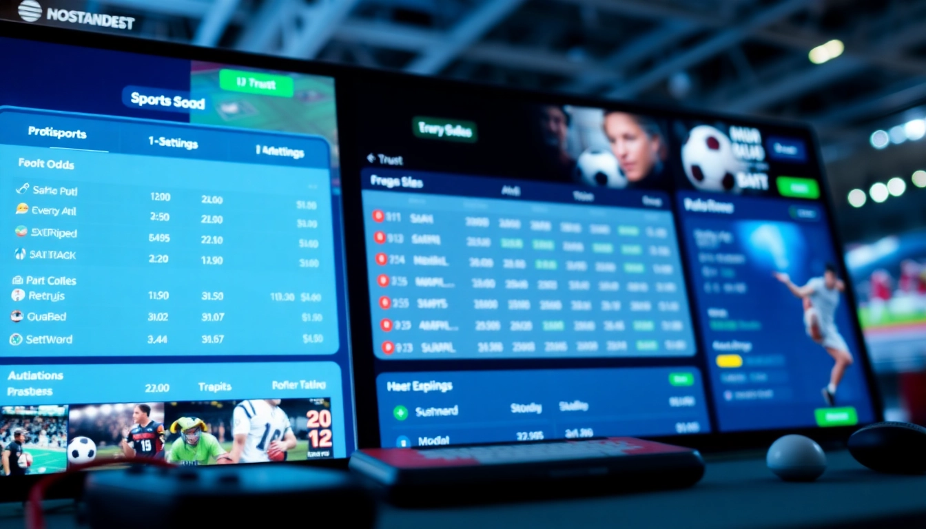 Découvrez le site de paris sportifs avec une interface utilisateur moderne et engageante.