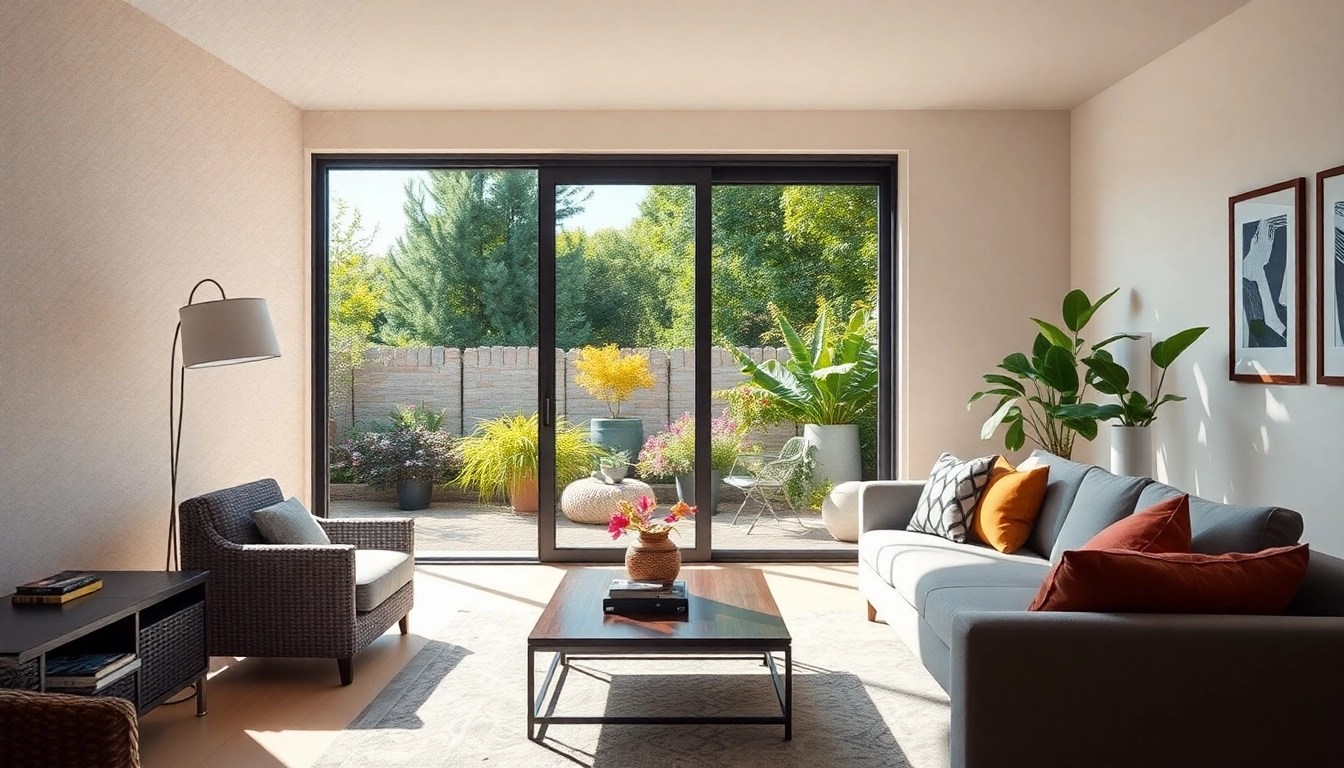 Découvrez la moustiquaire porte fenêtre, intégrée dans un intérieur lumineux et accueillant.