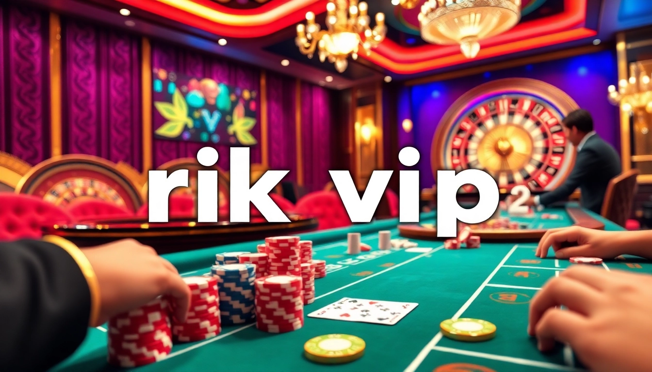Experience thrilling gameplay at rik vip casino with vibrant poker chips and exciting tables.